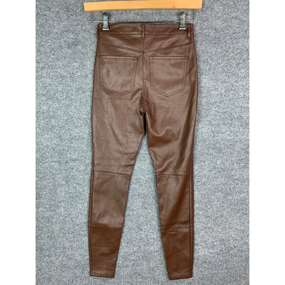 Free People Chocolate Skinny Leather Pants - Picture 3 of 11